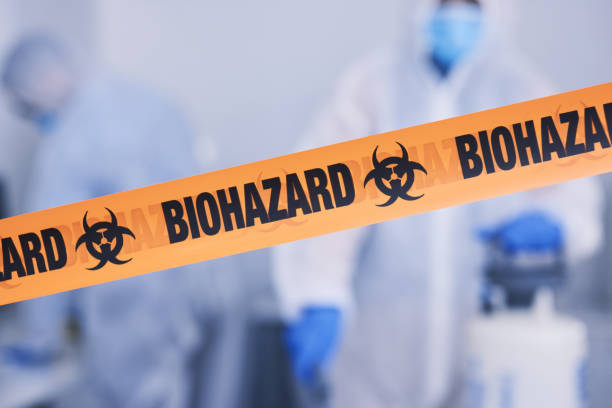 Professional Blood Cleanup technician working in Allenwood, NJ